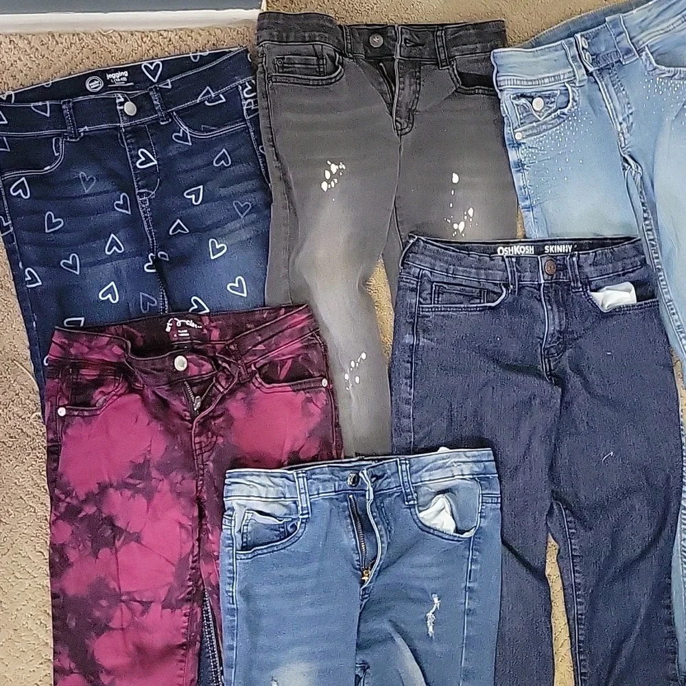 6 GIRLS Denim Jeans size 10!!! - Picture 3 of 9